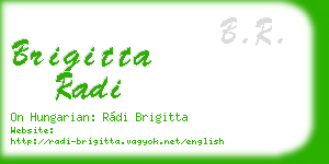 brigitta radi business card